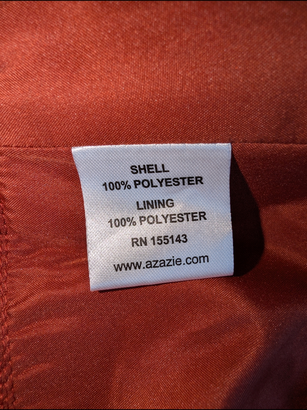 NWT Azazie Maternity Off-The-Shouler Stretch Satin Dress Size 6 - Picture 11 of 15